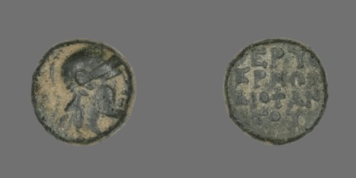 Coin Depicting the Goddess Athena, about 300-200 BCE.