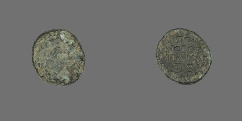 Coin Depicting the Hero Herakles or the God Dionysos (?), 3rd century BCE and later.