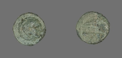 Coin Depicting the Hero Herakles, 300-200 BCE.