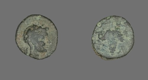 Coin Depicting the Goddess Athena, about 3rd century BCE.