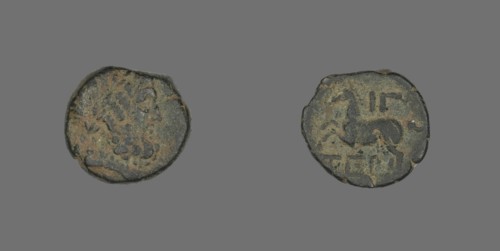 Coin Depicting the God Zeus, about 58 BCE.