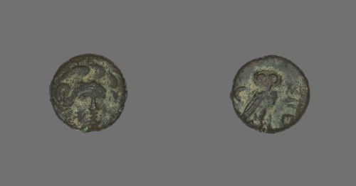 Coin Depicting the Goddess Athena, 4th century BCE.