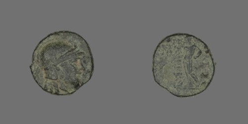 Coin Depicting the Goddess Athena, 246-226 BCE.