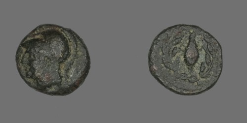Coin Depicting the Goddess Athena, after 340 BCE.