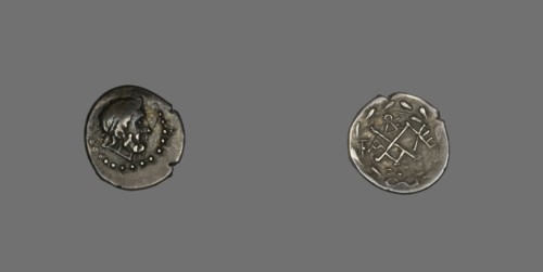 Hemidrachm (Coin) Depicting the God Zeus Amarios, 280-146 BCE.