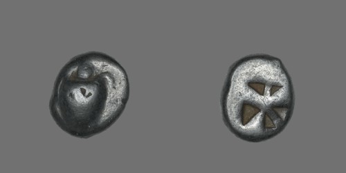 Stater (Coin) Depicting a Sea Turtle, 600-550 BCE.