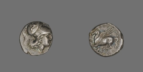 Stater (Coin) Depicting the Goddess Athena, 317-310 BCE.