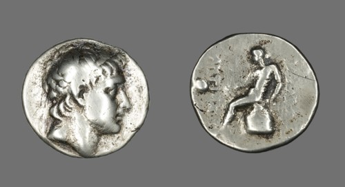 Tetradrachm (Coin) Portraying Antiochus I, II or III (?), 3rd-2nd century BCE.