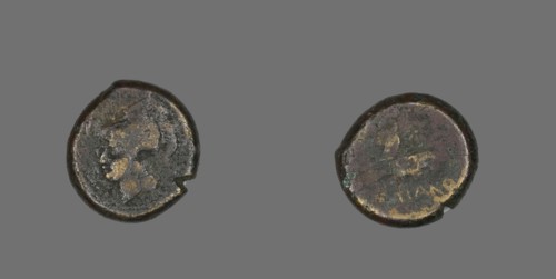 Coin Depicting the Goddess Athena, about 300-268 BCE.