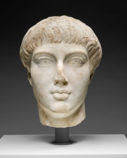 Portrait Head of a Youth, 14-68, reworked by the late 4th-early 5th century.