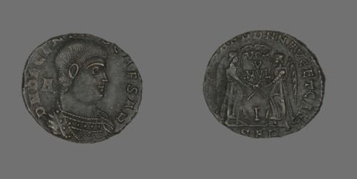 Coin Portraying Emperor Decentius, 351-353.