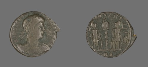 Coin Portraying Emperor Constantine II, 324-361.