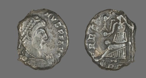 Coin Portraying an Emperor, late 4th century.