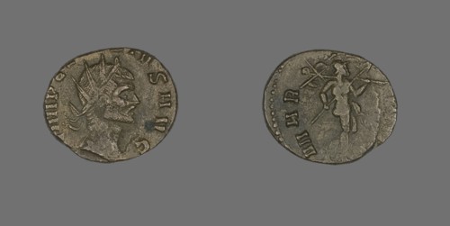 Coin Portraying an Emperor, mid-3rd century.