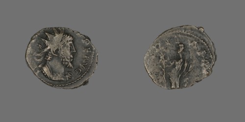 Coin Portraying Emperor Tetricus, 271-274.