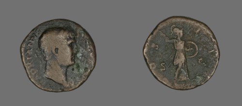 Sestertius (Coin) Portraying Emperor Hadrian, 117-138.