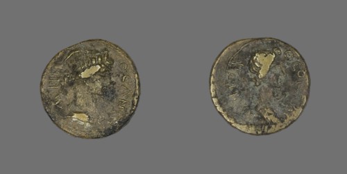 Coin Depicting a Female Bust, 31 BCE-476 CE.