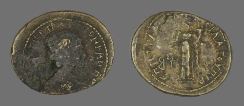 Coin Depicting a Female Bust, 98-117 (?).