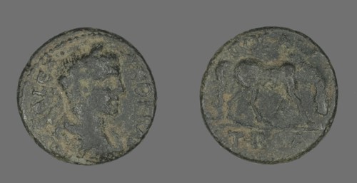 Coin Portraying Emperor Severus Alexander, 222-235.