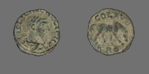 Coin Portraying Emperor Gallienus, 253-268.