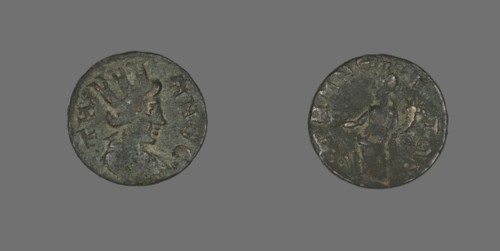 Coin Depicting the Amazon Cyme, 253-268.