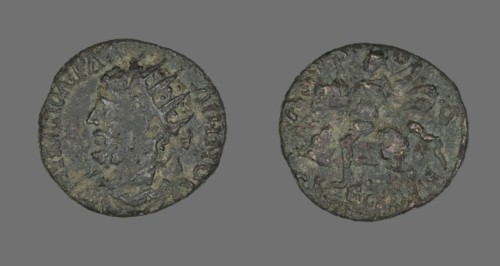 Coin Portraying Emperor Gallienus, 253-268.