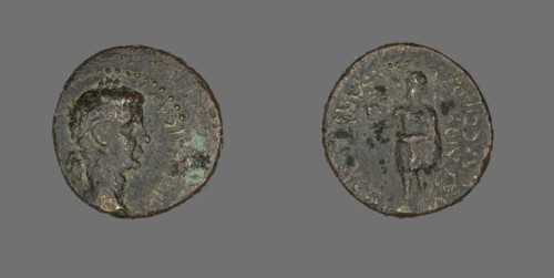 Coin Portraying Emperor Caligula, 37-41 CE.