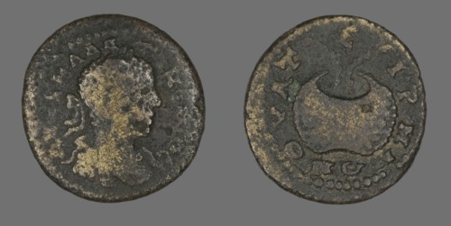 Coin Portraying Emperor Elagabalus, 218-222.
