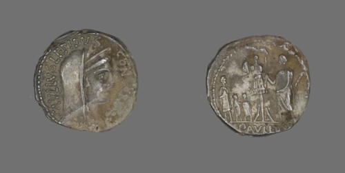Denarius (Coin) Depicting Concordia, about 62 BCE.