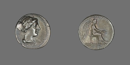 Quinarius (Coin) Depicting Liberty, 89 BCE.