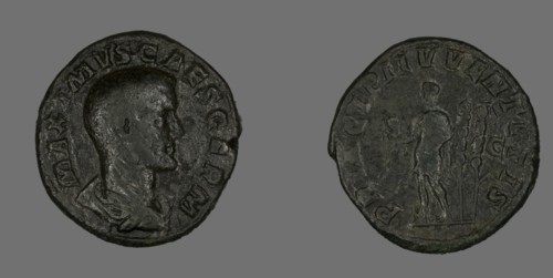 Sestertius (Coin) Portraying Emperor Maximus, 236-238.