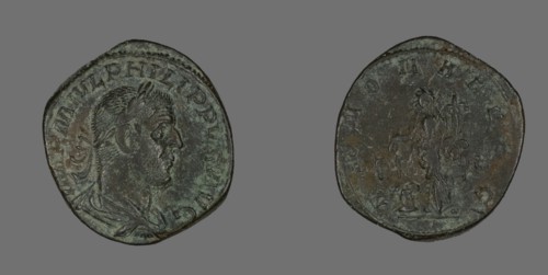 Coin Portraying Philip the Arab, 244-249.