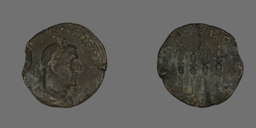 Coin Portraying Philip the Arab, 244-249.