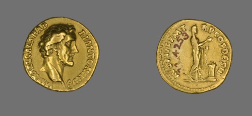 Aureus (Coin) Portraying Emperor Antoninus Pius, 138-161.