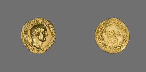 Aureus (Coin) Portraying Emperor Vitellius, 69 (late April-December).