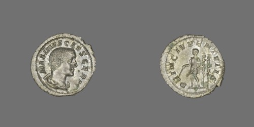 Denarius (Coin) Portraying the Emperor Maximus, late 235-early 236.
