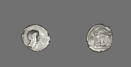 Denarius (Coin) Portraying Mark Antony, 42 BCE.