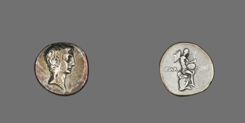 Denarius (Coin) Portraying Octavian, 32-29 BCE.