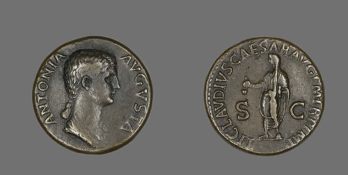 Dupondius (Coin) Portraying Antonia, 50-54.