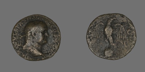 Coin Portraying Emperor Vespasian, 69-79.