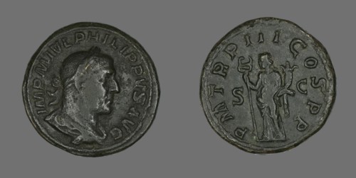 Sestertius (Coin) Portraying King Philip I, 246.