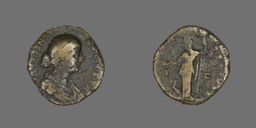 Coin Portraying Empress Faustina the Younger, 161-176.