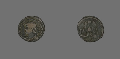 Coin Portraying Emperor Constantine I, about 330.