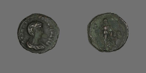 Tetradrachm (Coin) Portraying Empress Salonina, about 265.