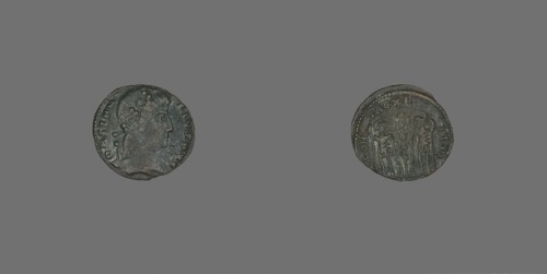Coin Portraying Emperor Constantius II, 337-361.