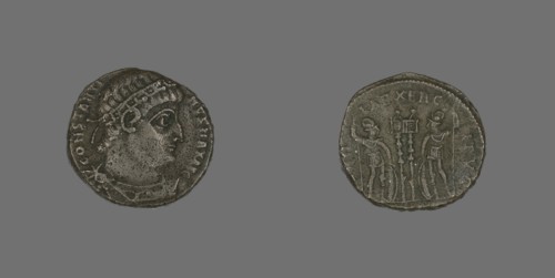 Coin Portraying Emperor Constantine I or Emperor Constantine II, 307-337.