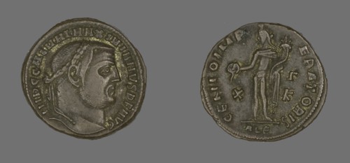 As (Coin) Portraying Emperor Galerius, 308-310.