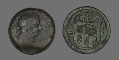 Coin Portraying Emperor Trajan, 98-117.