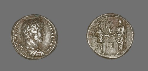 Tetradrachm (Coin) Portraying Emperor Hadrian, 131.