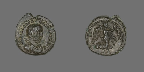 Coin Portraying Emperor Gallienus, 253-260.